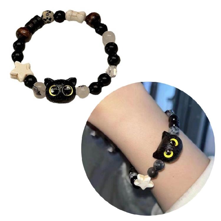 Stylish Bracelet Lucky Cat Charm Bangle Adjustable String Wrist Chain Fashion