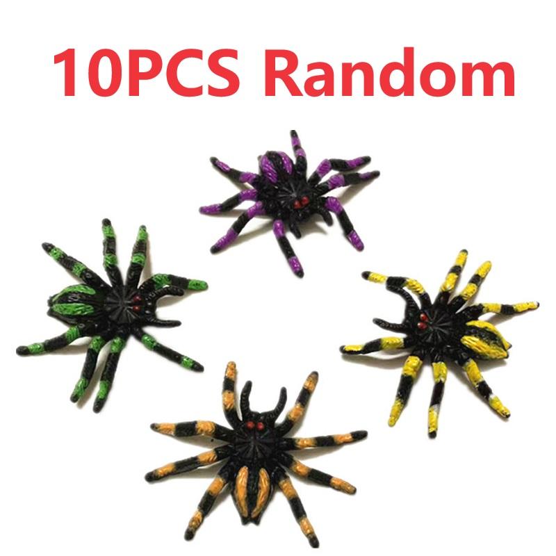 

Mini Mouse Model And White Spider Terrifying Spoon Terrifying Halloween April Fool S Day Toy Plastic Animal Party Decoration