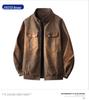2026 Men's Casual High-End PU Leather Jacket - Hong Kong Style, Loose Fit, Lapel Design for Spring/Autumn