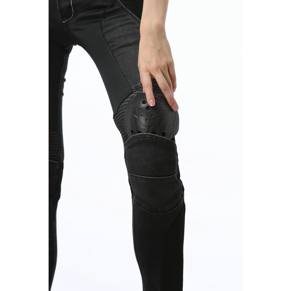 Summer Mesh Breathable Model, Locomotive Elastic Anti-drop Cycling Pants, Motorcycle Jeans for Women