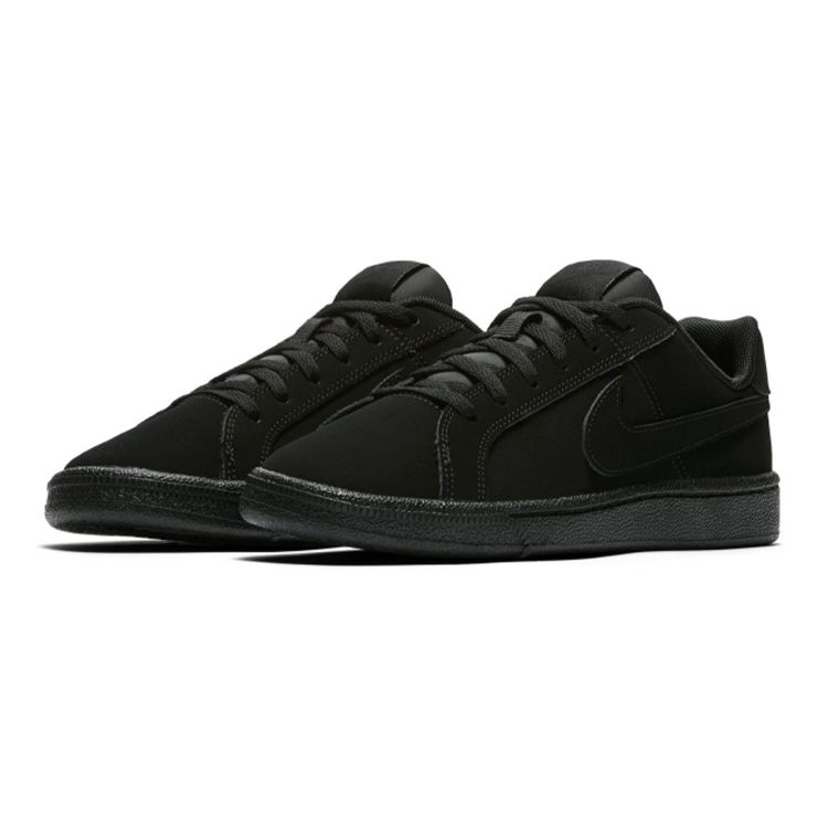 Nike Court Royale Synthetic Leather Casual Comfortable Durable Non-Slip Low-Top Kids Skate Shoes Kids Sneaker Black 833535-001