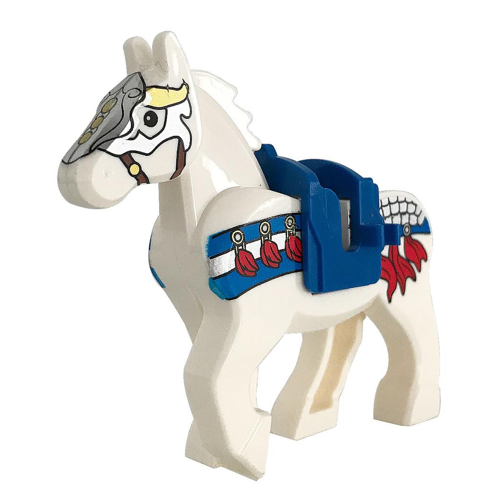 MOC Animals Militry Medieval Horse Warhorse Saddle Learning Playthings ideal for Kids Model Construction Bricks Children Gifts Parts