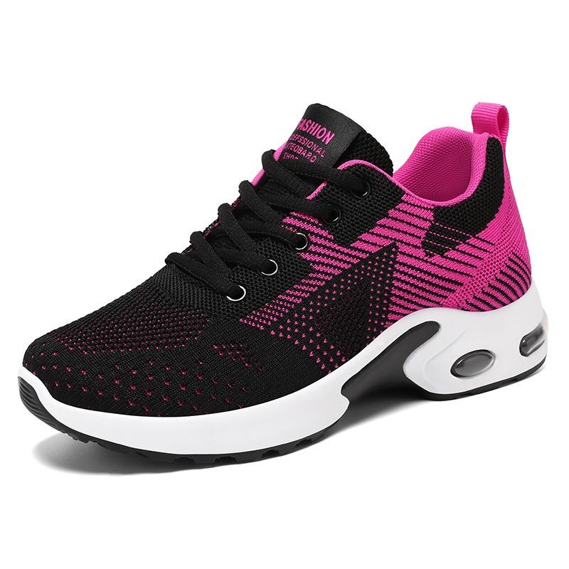 Sneakers women's shoes new large size air cushion shoes lightweight lace-up running shoes fashion single shoes