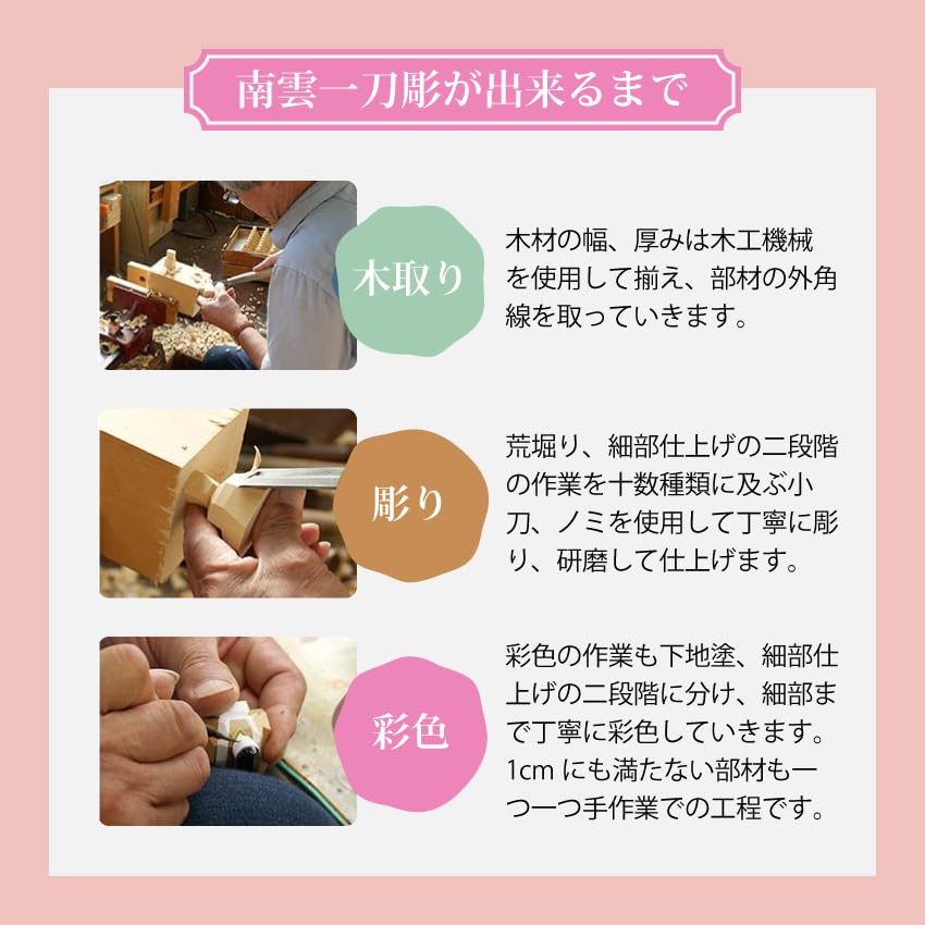 Osaka Choseido Hina Compact 3-lags lagringsnavn Tremerkebonus inkludert Nagumo Iyo Laget i Hina Dekorasjonsdukke, Mini, Tre, Dekor,