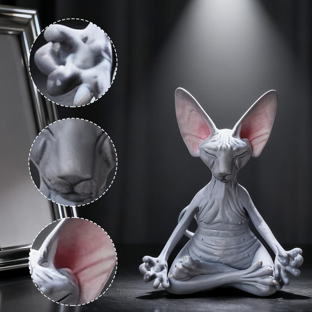 Jóga Meditace Bezsrstá kočka, Stolní ozdoba