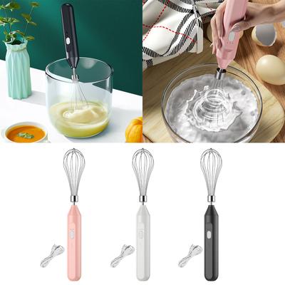 3 Speed Adjustable Egg Beater Rechargeable Milk Frother Handheld Electric Whisk Beater Foam Maker Hand Mixer Easy To Use