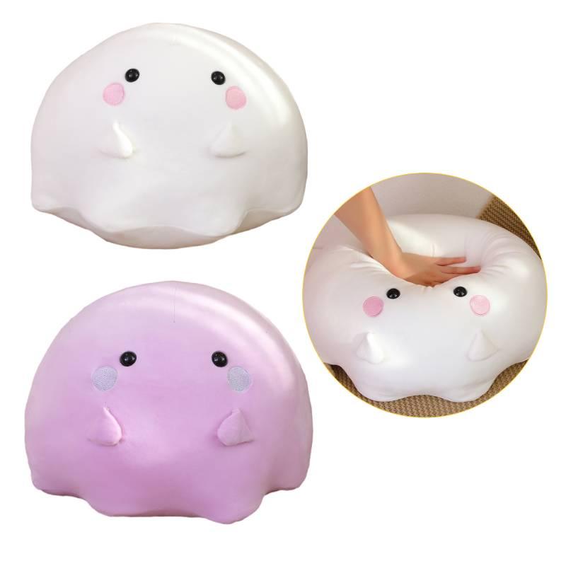 Soft And Cute Ghost Bunny Plush Toy For Kids Purple And White Customizable Design Perfect Birthday Gift Characters)
