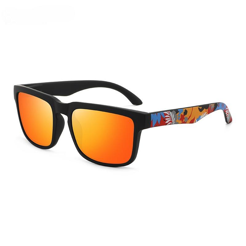 High Quality Men Square Sunglasses Colors Sports Polarized Sun Glasses Reflective Coating Mirrored Lens