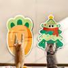 Cute Cartoon Cat Scratch Mat Self-adhesive Wall Mounted Felt Cat Scratch Pad Furniture Protector Cat Scratching Board Cat Supply