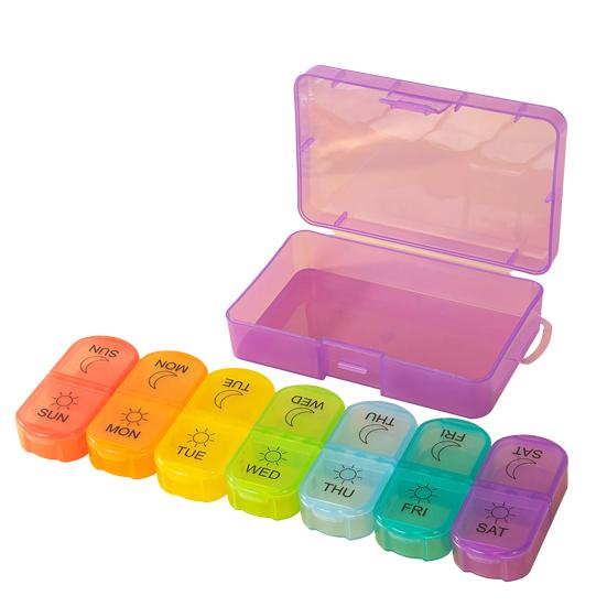 Pill Box Classified Travel Accessories Large Capacity Weekly Travel Capsule Tablet Organizer Case Durable Organization Wear Resistant