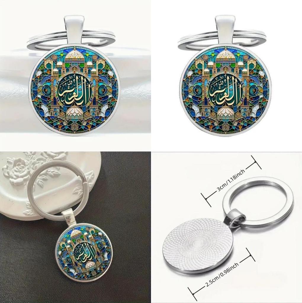 Elegant Palace Motif Keychain Zinc Alloy Gift For Celebrations And Festivals
