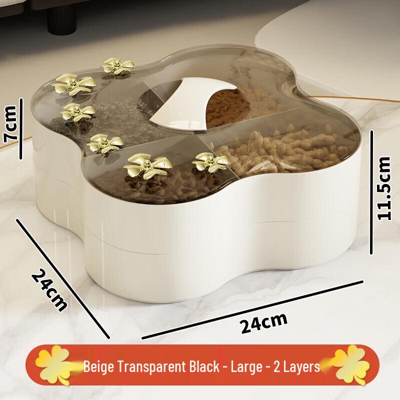Elegant 2-Tier Dried Fruit Serving Tray with Dust Cover