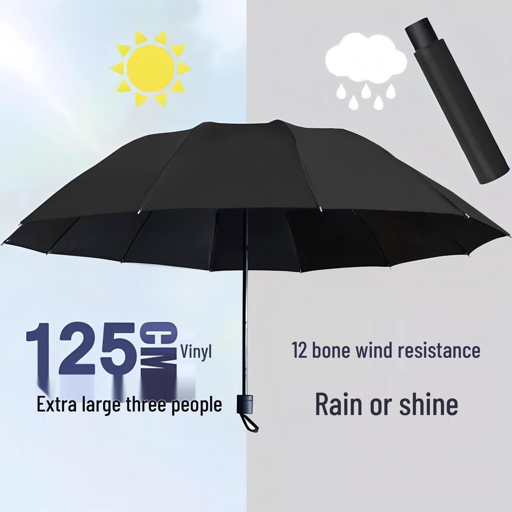 Dual-Use Anti-Storm UV-Proof Student Umbrella