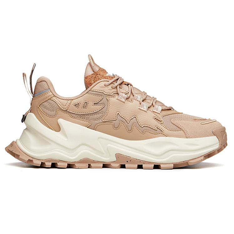 Anta Cushioning Slip Resistant Abrasion Resistant Low top Chunky Sneakers Men's Dusty Pink 912138846-2