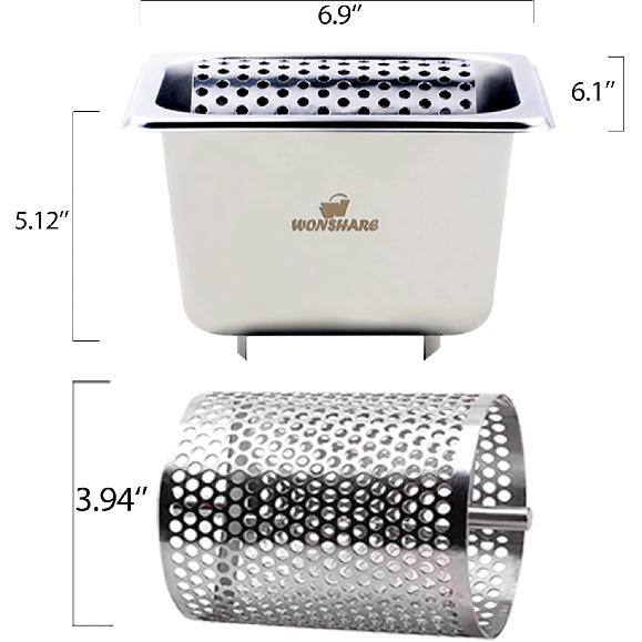 Premium Butter Roller, Food-grade Stainless Steel Butter Dispenser for Bread, Large Capacity Butter Wheel, Butter Churner, Butter Slicer, Butter