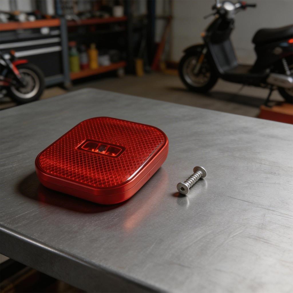 Easy To Install Electric Scooter Rear Light Cover High Light Transmission