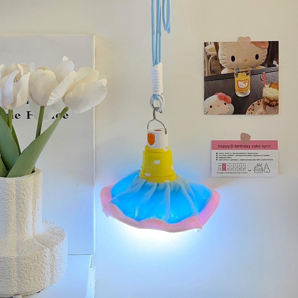 Colorful Hanging Flower Lamp Kawaii Hanging Lantern Bedroom Night Light  Bedhead Decorative