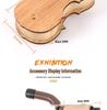 Violin Wall Mount with Solid Wood Base - Sturdy Violin Hanger and Stand