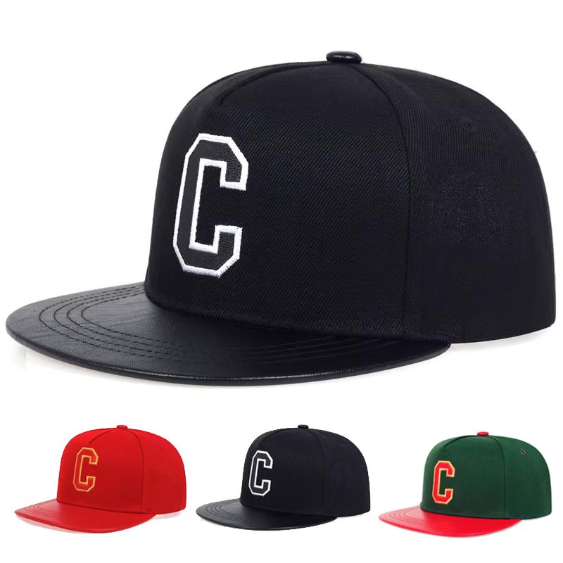 

Unisex C Letter Embroidery Hip-hop Hats Spring Autumn Outdoor Adjustable Casual Baseball Caps Trucker Caps Sunscreen Hat зелений