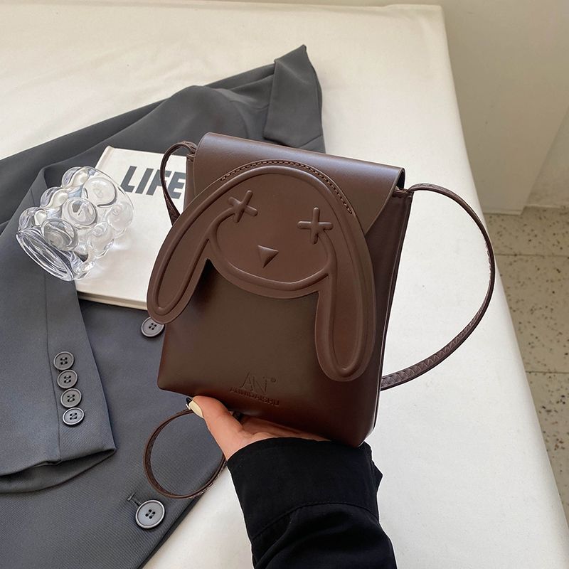 Small Bag for Mobile Phone Female 2024 New Arrival Tide Cute Fashion Rabbit Pattern Bag Small Square Bag Spring and Summer High Quality Crossbody Bag