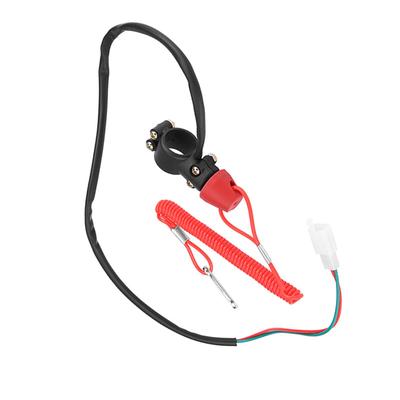 22mm 7 8  Motorcycle Boat Outboard Engine Motor Kill Stop Switch W  Tether Lanyard Cord