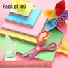 Handmade Colored Origami Paper for Kids and Students - DIY Craft Materials