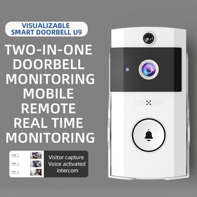 Solar Power Smart Home Doorbell Wireless Front Door Camera Video Doorbell  Outdoor Surveillance