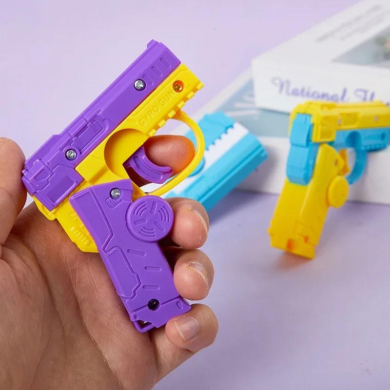 Toy Gun Mini Fidget Toy Spinner Pistol Kids Decompression Novelty Toy  Popular Sensory Play Anti-Stress for Kids