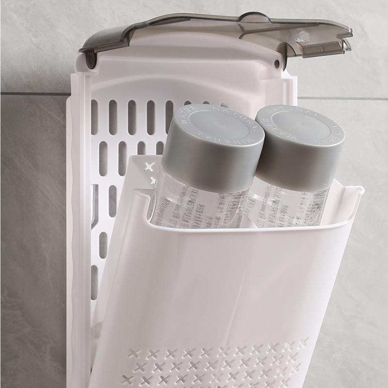 No-Drill Wall Mounted Chopstick Holder With Draining Base Kitchen Cutlery Utensil Storage Box Easy Installation