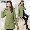 Women's Cotton Jacket Cotton Padded Long Winter Fashionable Warm and Slimming Thick Cotton Coat Jacket