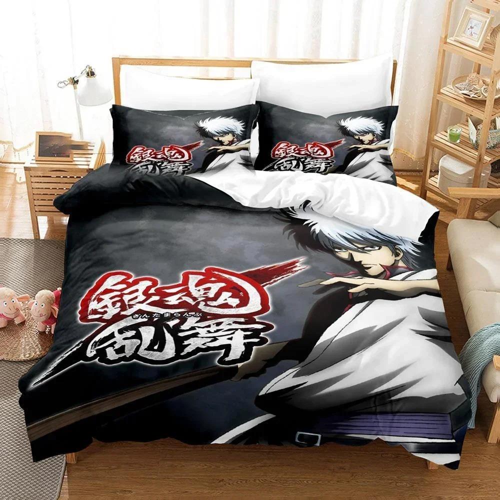Comforter 3D Print Gintama Anime Gintoki Sakata Bedding Set Bedroom Soft Modern S Comefortable