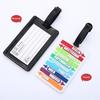 2026 new creative three-dimensional letter double-sided soft rubber pvc luggage tag, wear-resistant and anti-lost boarding pass