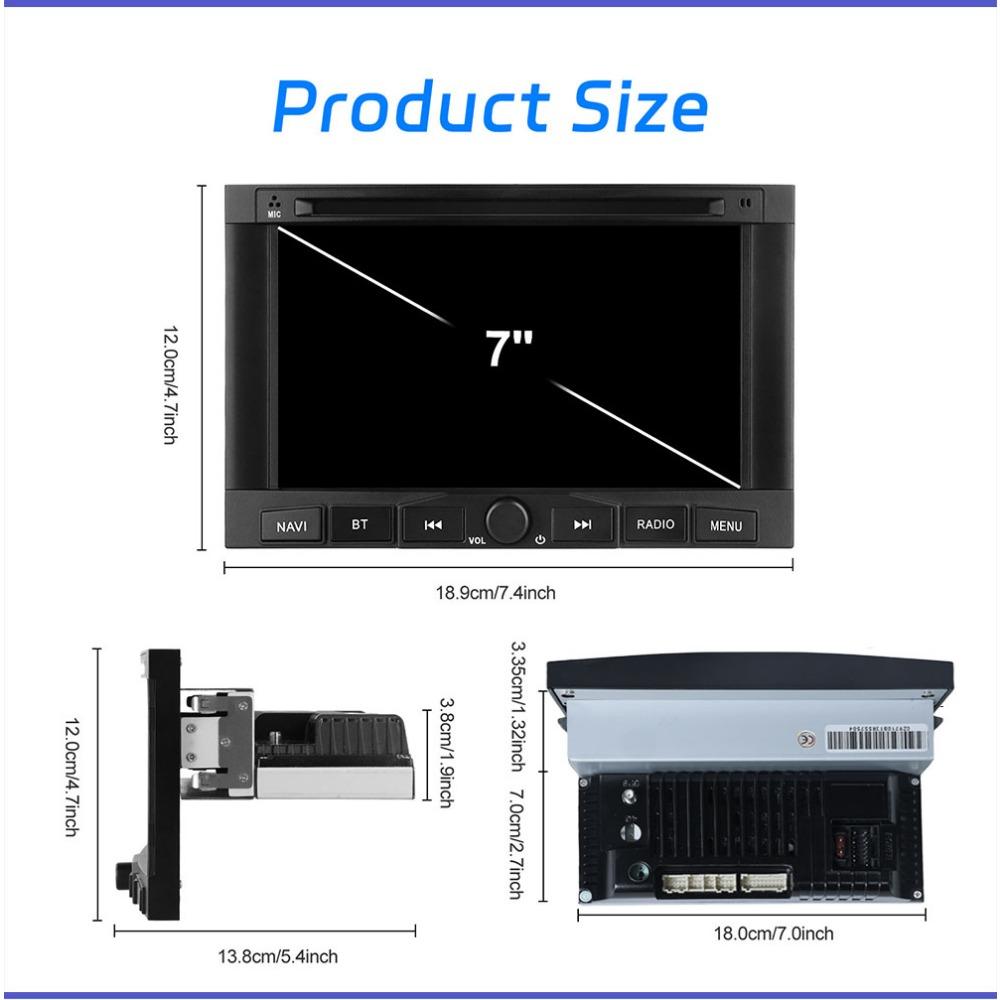 7 tums bilradio Android för Peugeot 3008 5008 2010-2016 Auto Multimedia Stereo Navigation 1+32GB