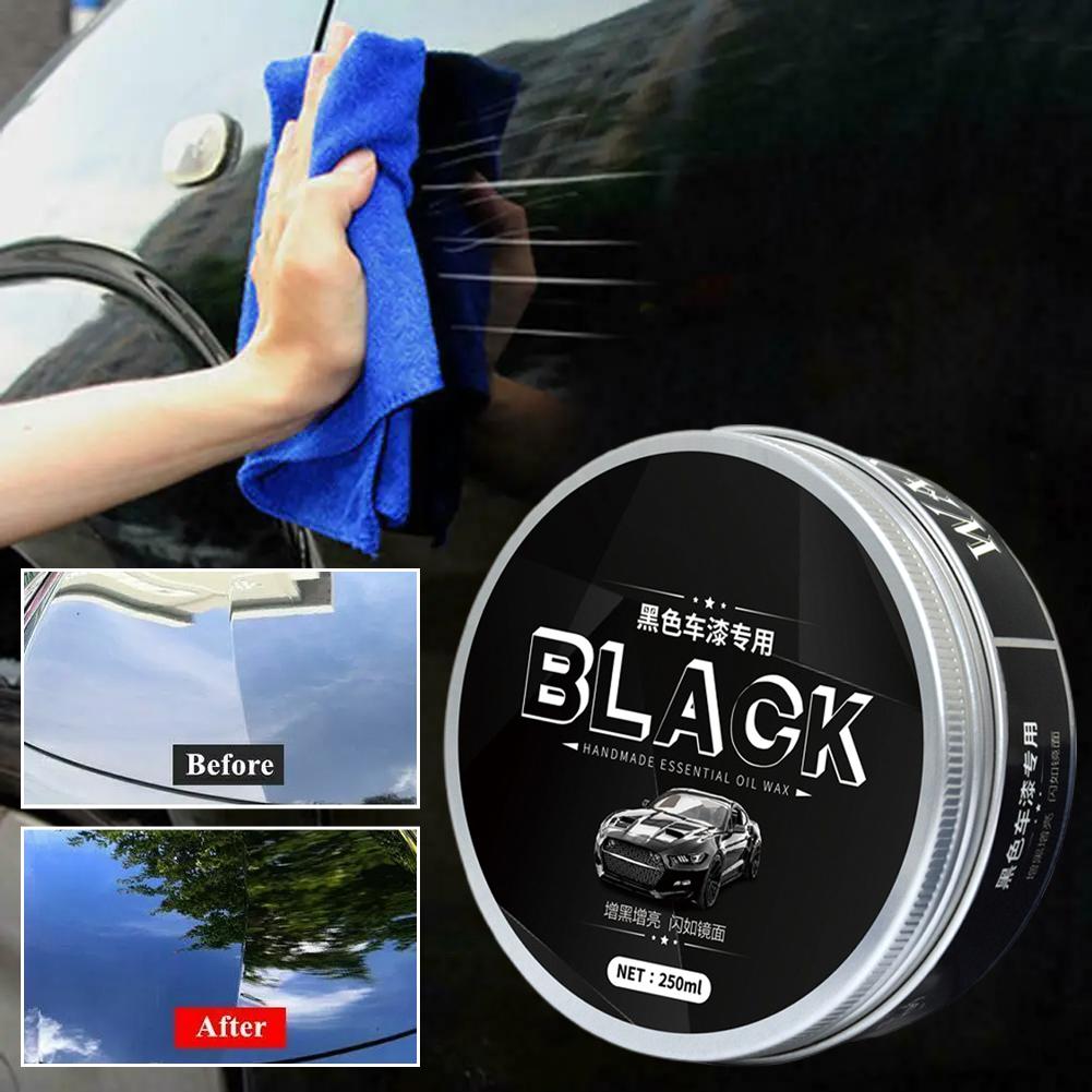 250ml Black Car Shine Wax Crystal Clear Detail Polishing Paint Scratches Removes Maintains Wax Restoration Supplies Car X5r4