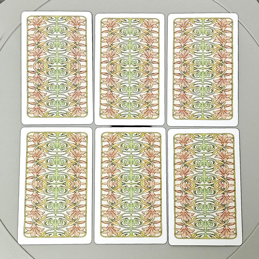 9*6cm Art Nouveau Lenormand Deck Oracle 36 Pcs Lenormand Cards In Perfect Art Nouveau Style