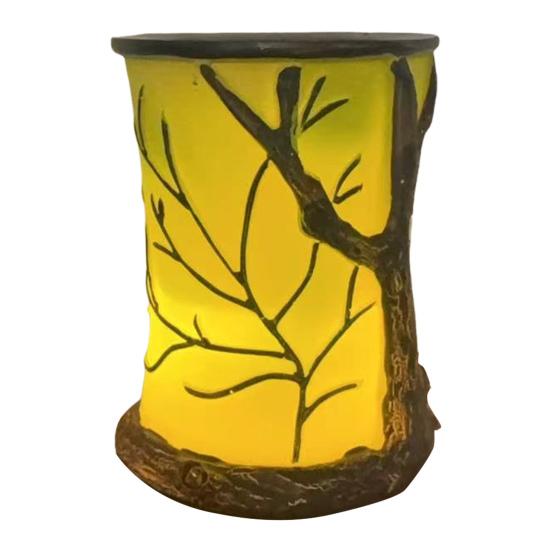 

Forest Theme Night Light Handmade Resin Warm Light Rustic Nature-Inspired Ambient Bedside Lamp for Bedroom Living Room Decor 1pc