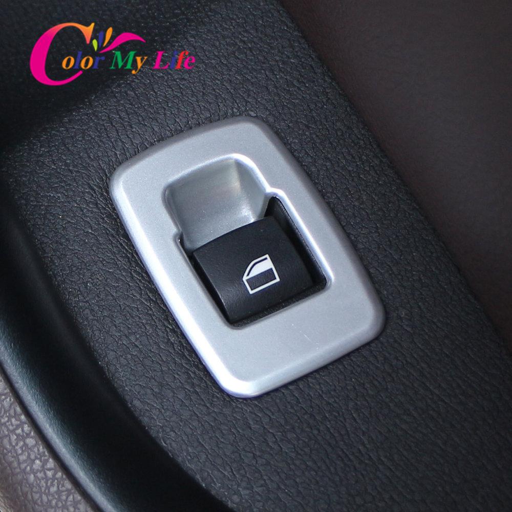 Fensterschalter-Panel-Schutzabdeckung, Verkleidung, Fensterknopf, Pailletten-Aufkleber für BMW X1 F48 LHD 2015–2022