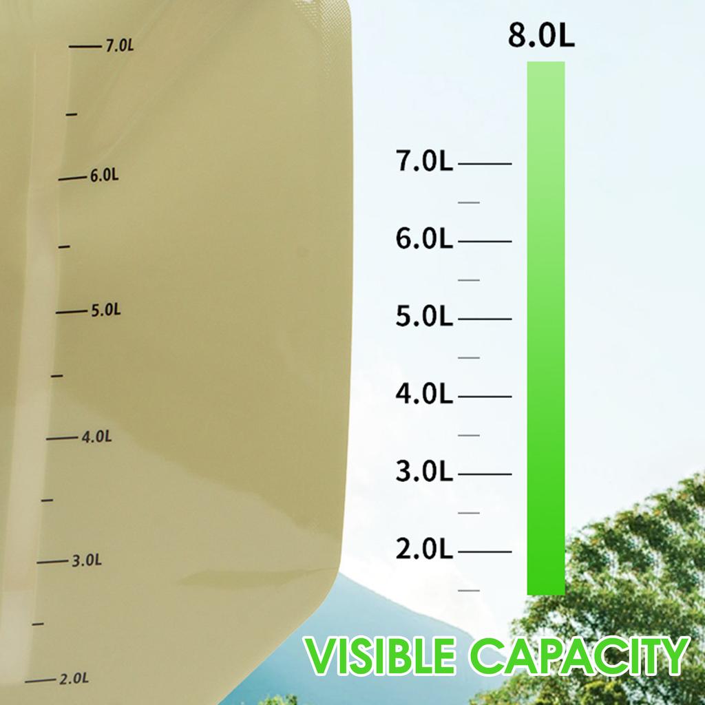 Collapsible Water Containers 8L Reusable Portable Water Bag for Barbecues Sports Festivals Parties