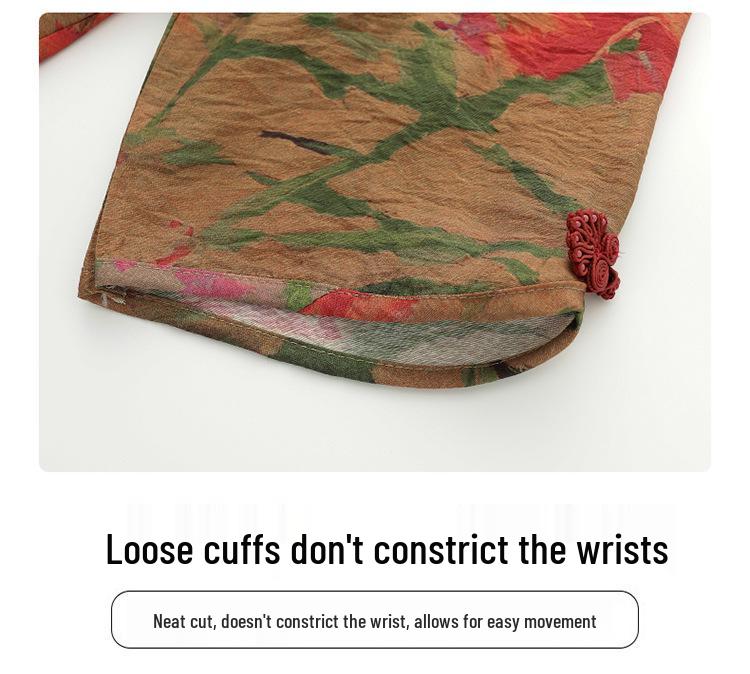 Grandma's Summer Embroidered Two-Piece Set: Age-Reducing Short-Sleeve Top & Casual Pants for Middle-Aged and Elderly Women