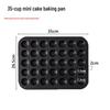 12-Cavity Mini Muffin Baking Pan with 48 Molds - Square and Round Shapes