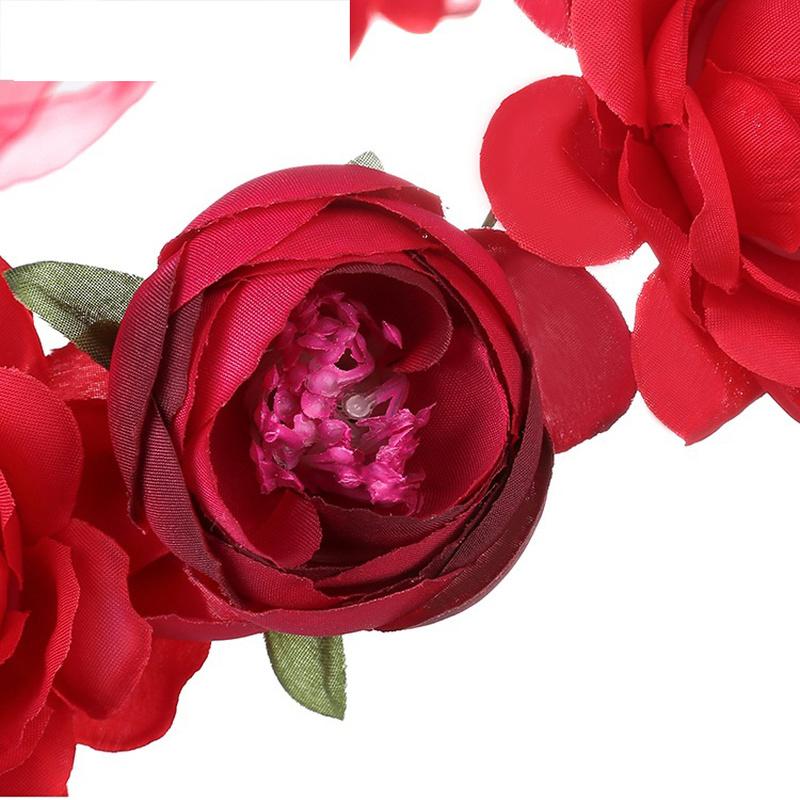 Flower Headband Head Garland Hair Band Crown Wreath Festival Boho Hippy Wedding