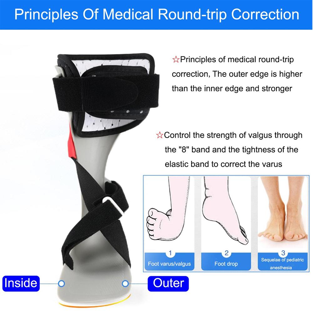 Afo Drop Foot Ankle Orthosis Support Feet Splint For Foot Walking With Shoes Or Sleeping For Stroke Hemiplegia For Men And Women