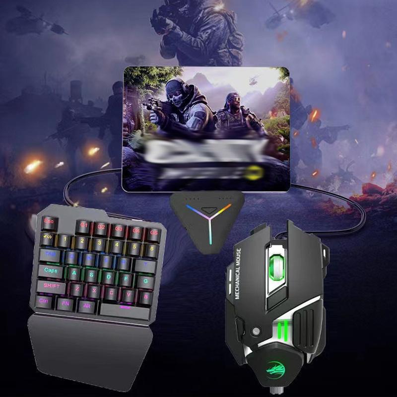 Rgb Gaming Keyboard Single Hand Mini Usb Ultra-Slim Wired 35-Keys Onehandedly Backlight Keyboard For Computer Pc Laptop