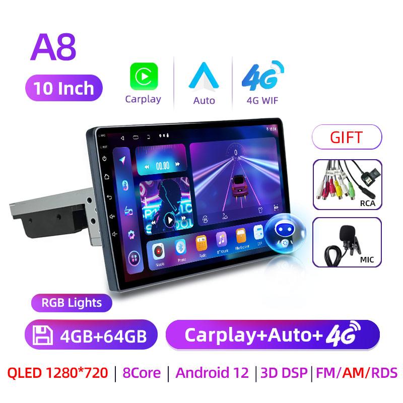 7'' 10'' 8Core Android 11 1Din Car Multimedia CarPlay 5G Universal Navigation GPS 1 DIN Headunit Auto Radio Audio Stereo dvd