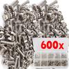 Stainless Steel Bolts Nuts Set Machine Screw Fasteners Assortment Round Head Screw Retainer Fastener Hexagon Socket Screw Kits