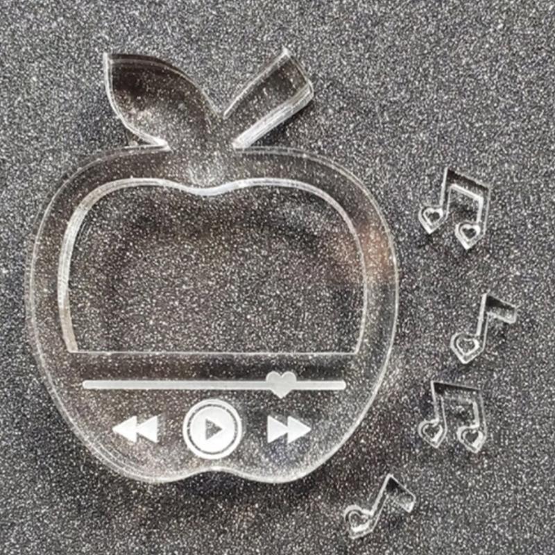 Epoxidové tekuté písky Silikonové formy Tvar přehrávače médií Přívěsek Forma Pryskyřice Forma na přívěsek Ruční výroba