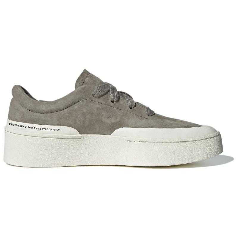 Adidas Labcourt Rutschfeste Verschleißfeste Low-Top Skateboard Schuhe Unisex Erdbraun Weiß Sneaker JS0556