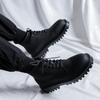 Ins Super Fire Martin Boots Men's Medium Boots New High-top British Style Retro Trend Versatile Leather Boots 12500-R