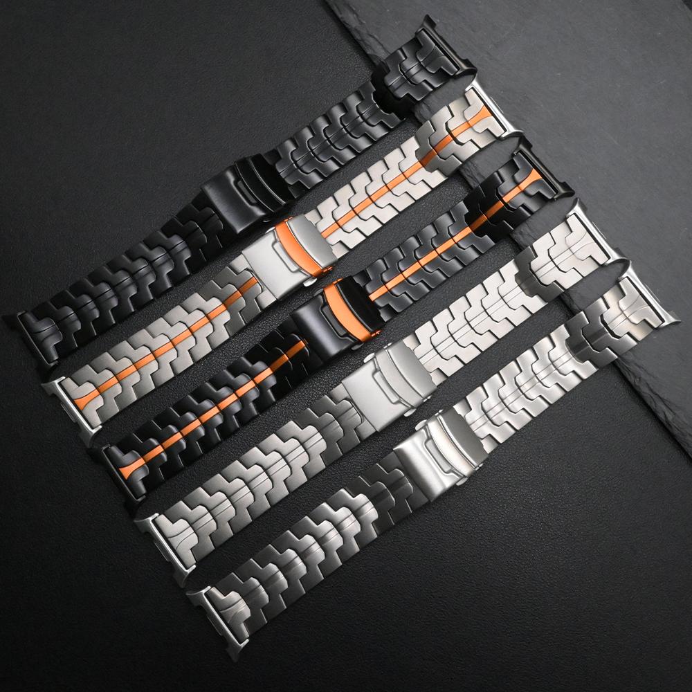 Titan Luxus Armband für Samsung Galaxy Watch 8 Classic 46mm 8 44/40mm Herren Metallband für SAMSUNG Galaxy Ultra 7 47mm Armband