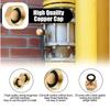 New 3/4" Garden Hose End Caps Brass With Washers Internal Thread Plug Cap Cap Plug